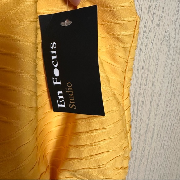 En Focus Studio Yellow Dress 12 NEW - Picture 7 of 9